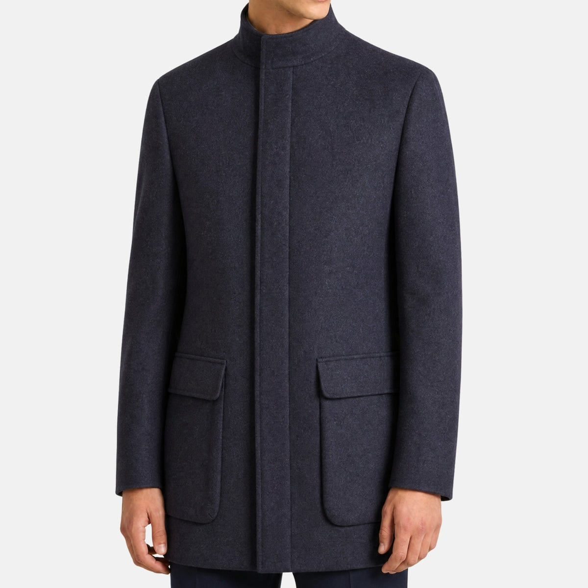 Loro Piana Cashmere Voyager Coat Navy (M)