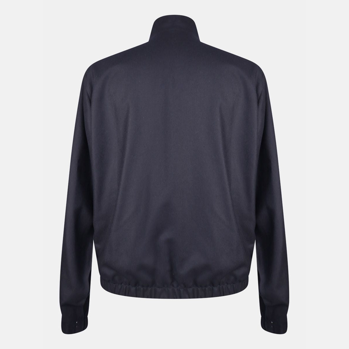Zegna Wool Silk Reversible Bomber Jacket Navy (EU 48)