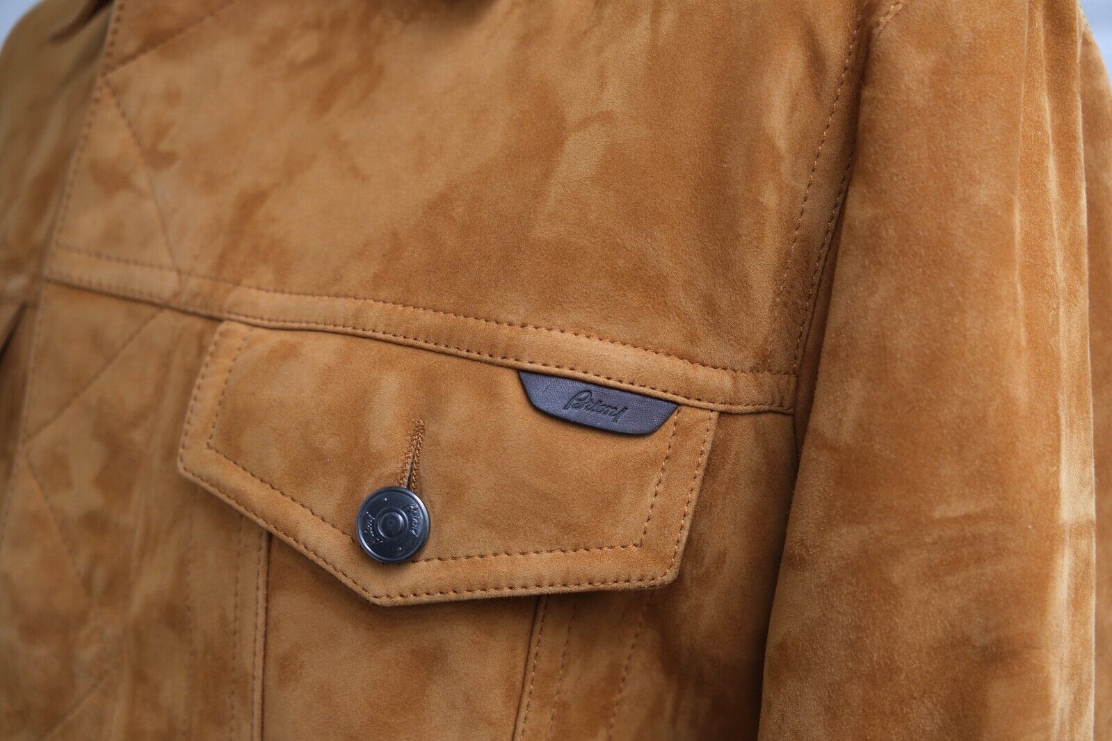 Brown Jacket Made of Suede (EU 50)