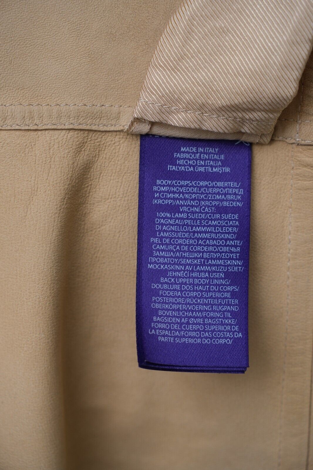 Sand Jacket Made of Suede (EU 50)