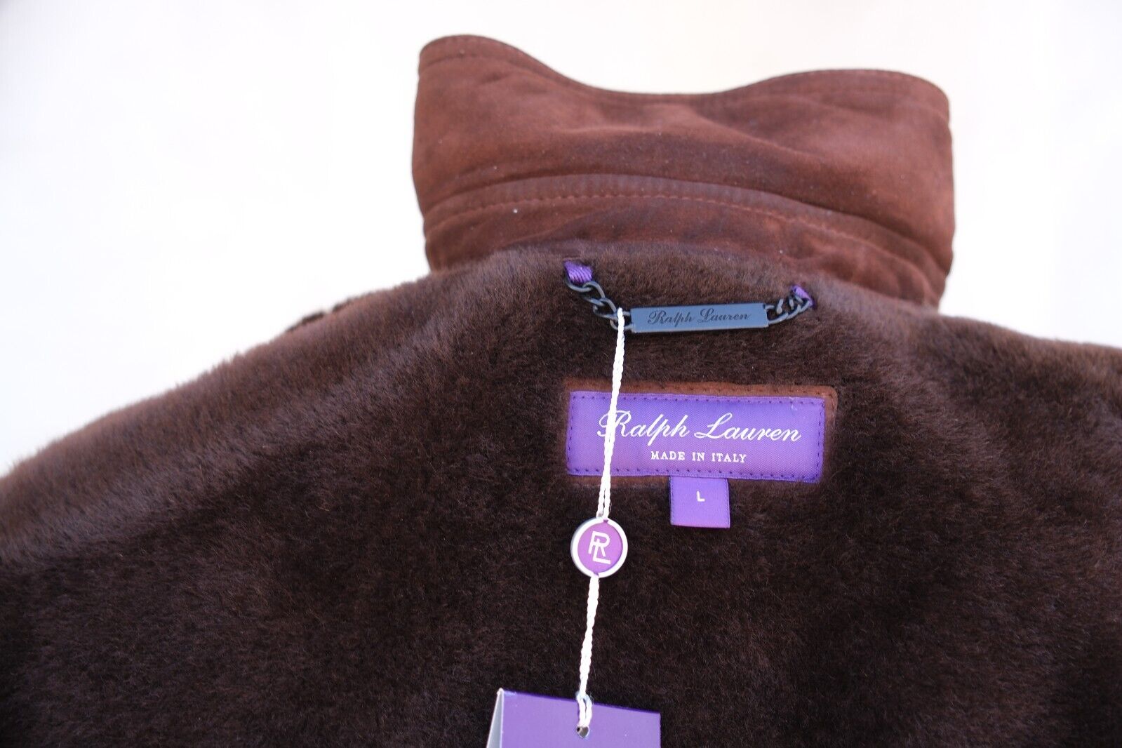Brown Jacket Made of Shearling Leather (EU 52)