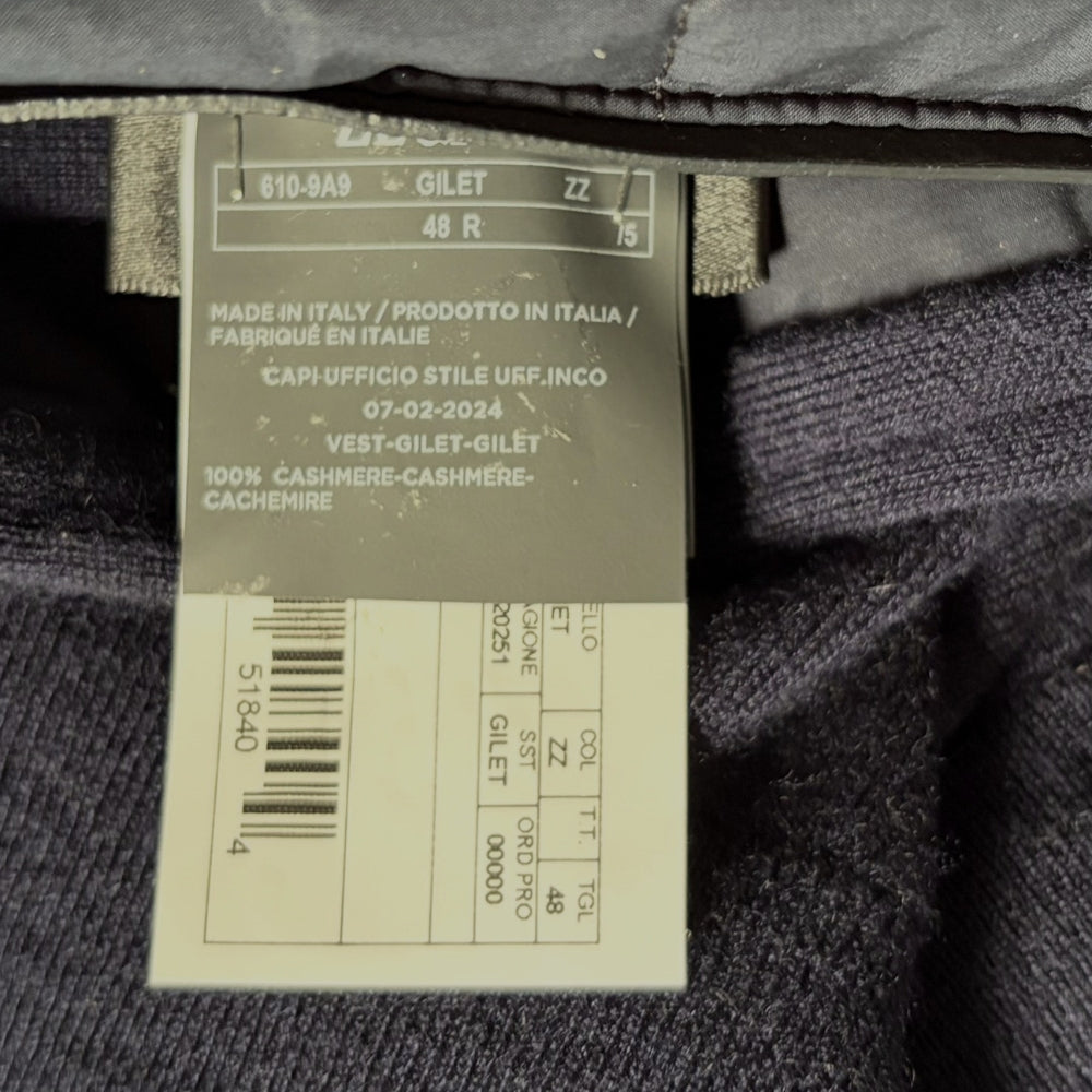 Navy Cashmere Vest