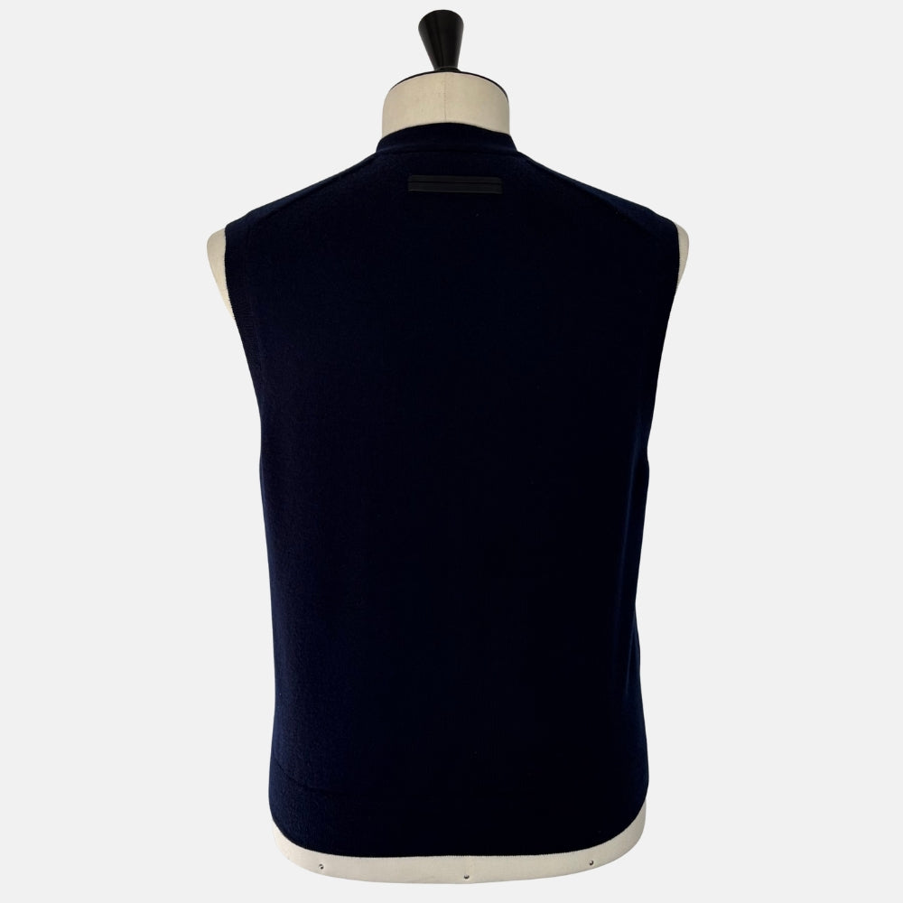 Navy Cashmere Vest