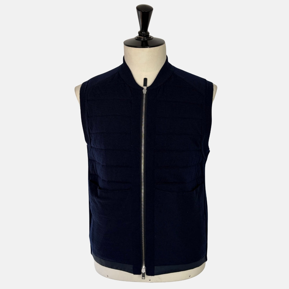 Navy Cashmere Vest