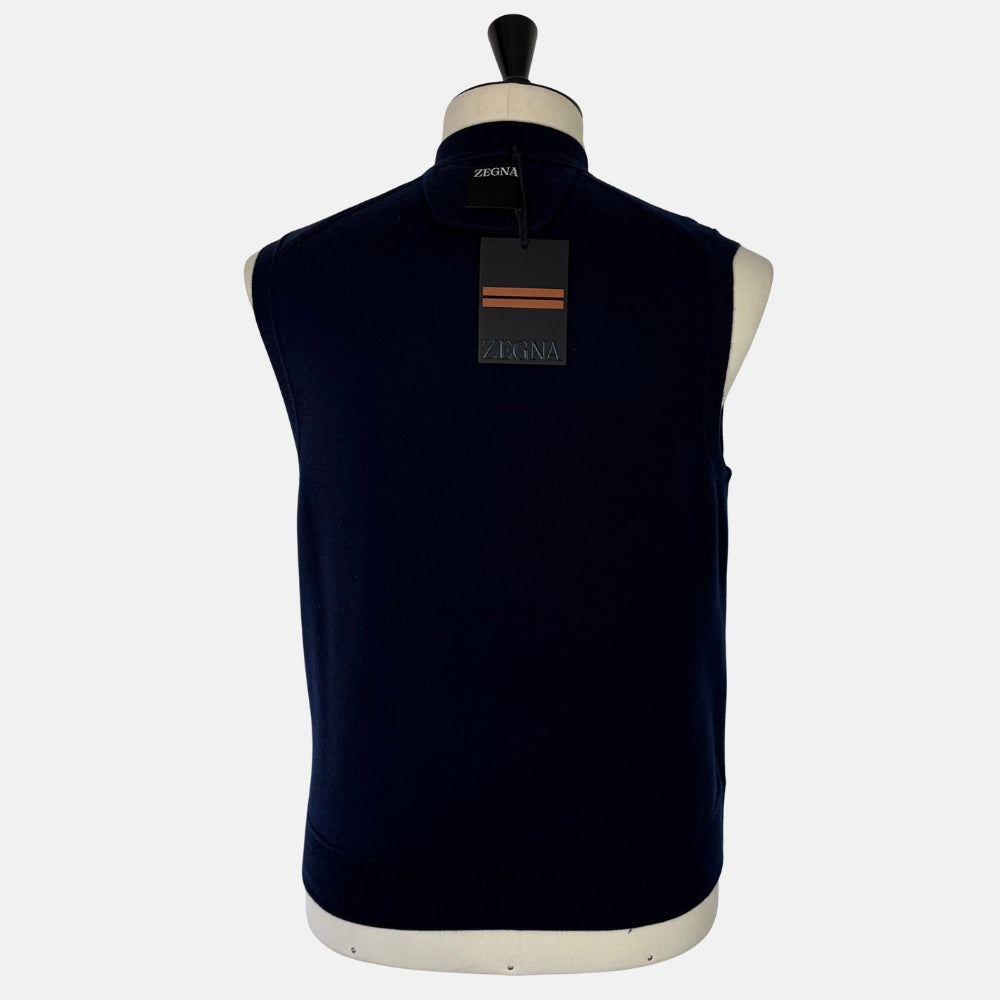 Navy Cashmere Vest