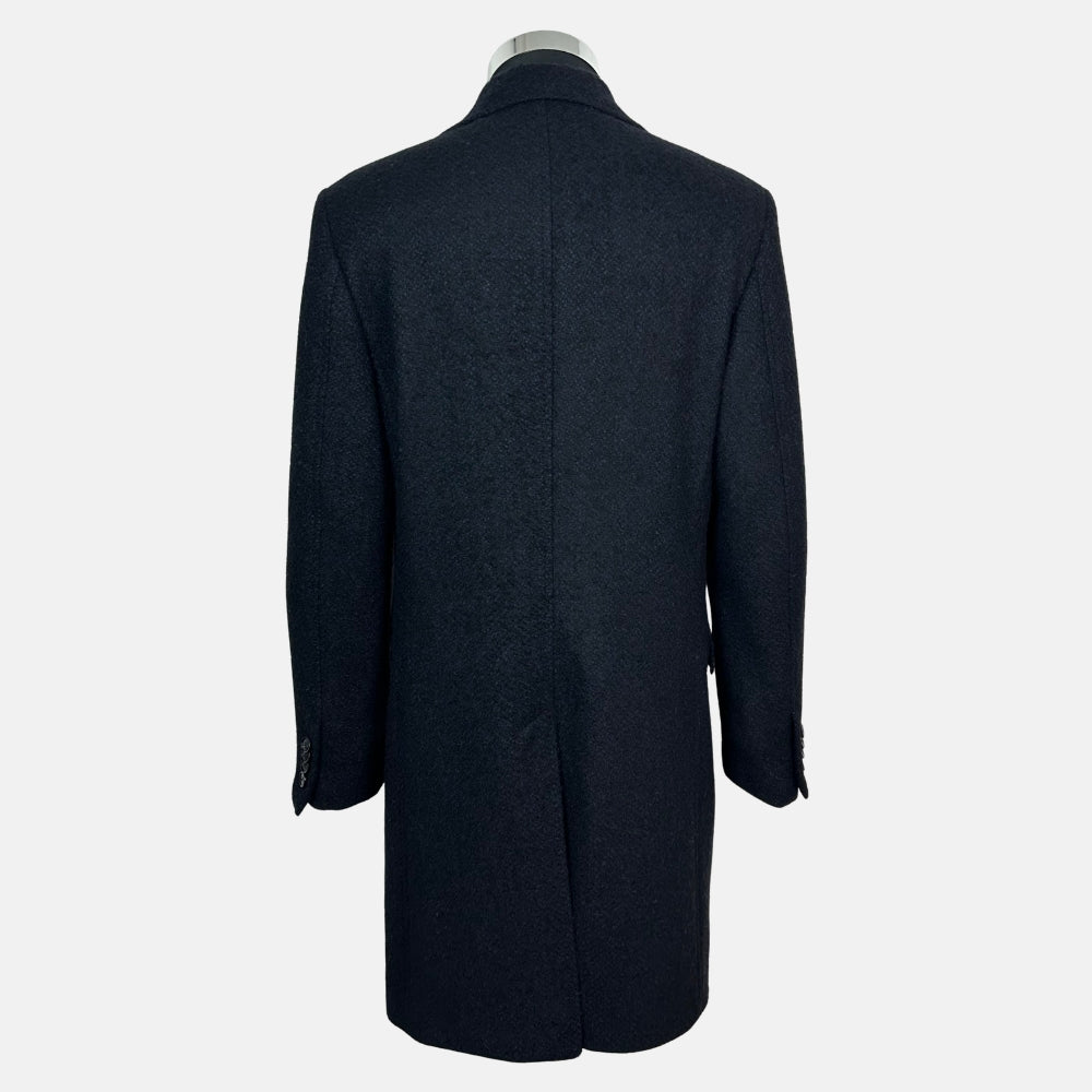 Black-Navy Patterned Coat
