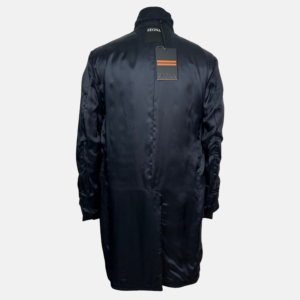 Black-Navy Patterned Coat