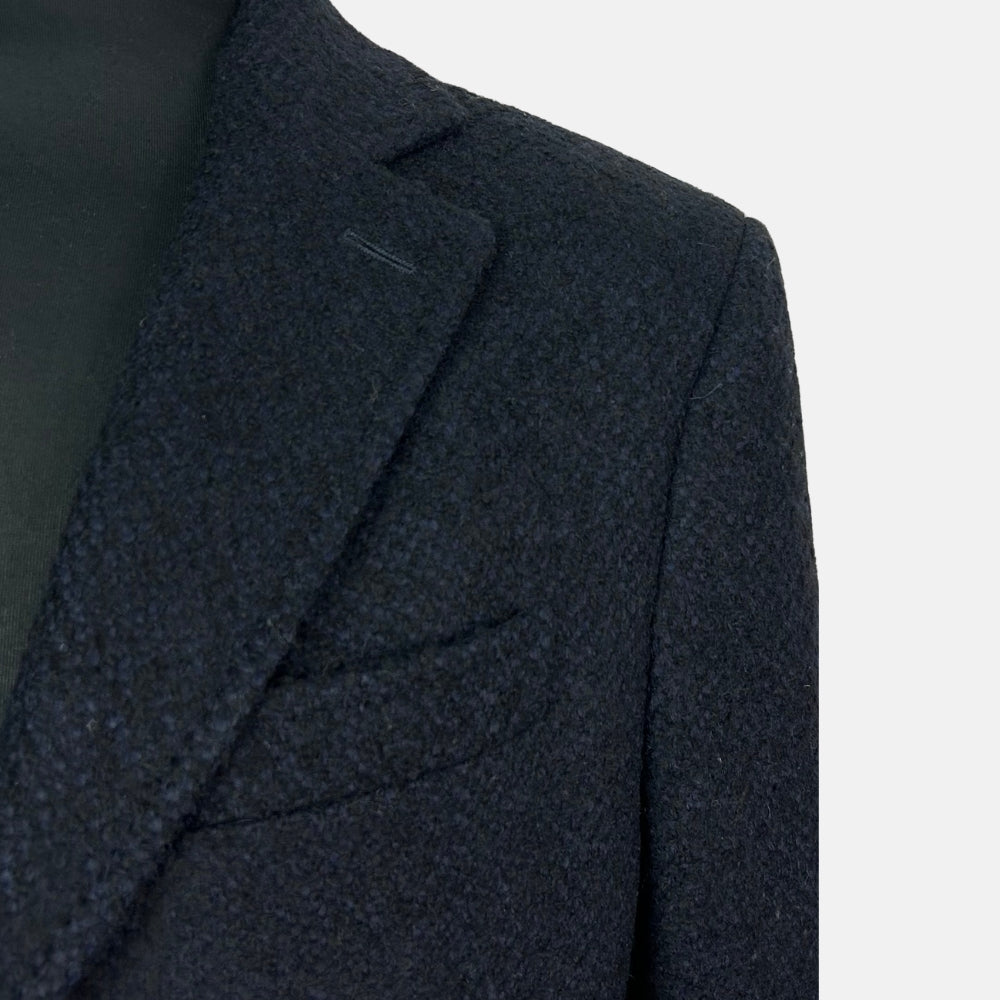 Black-Navy Patterned Coat