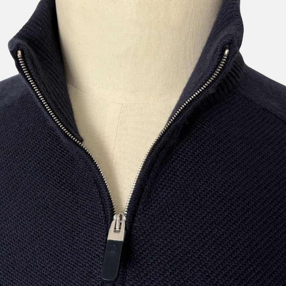 Navy Cashseta Cardigan