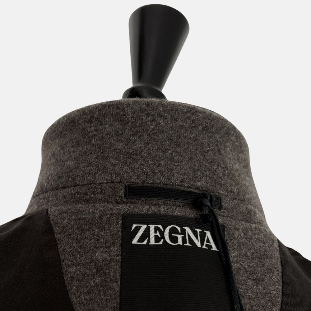 Taupe Cashmere Jersey Coat