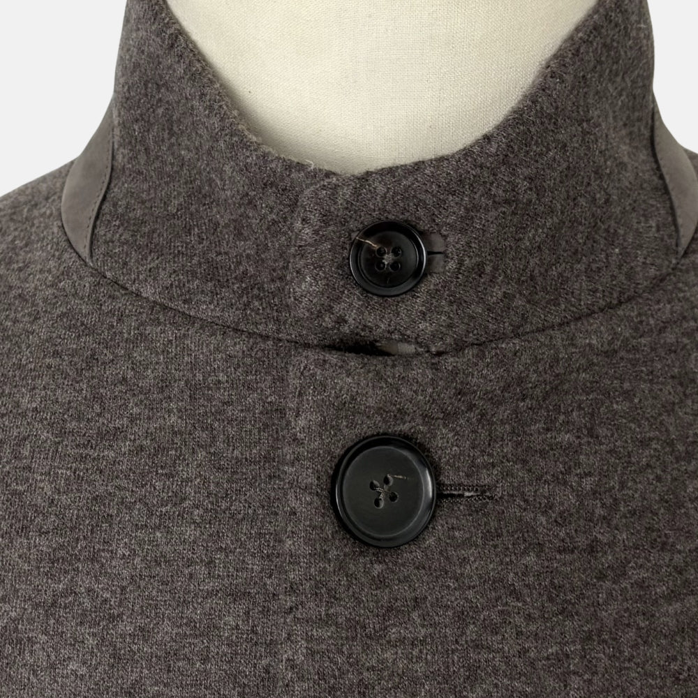 Taupe Cashmere Jersey Coat