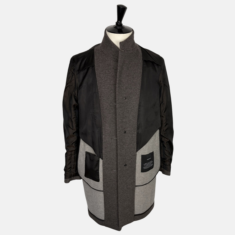 Taupe Cashmere Jersey Coat