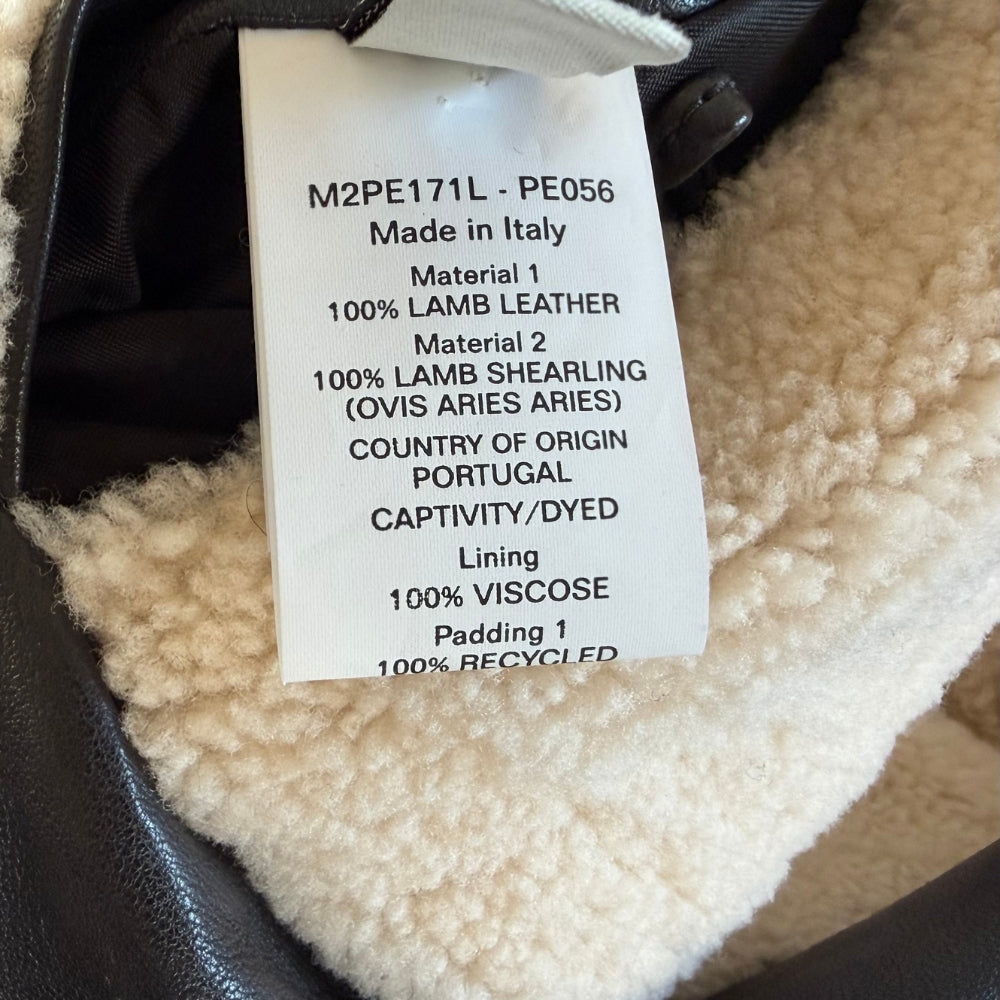 Black Leather Shearling Jacket