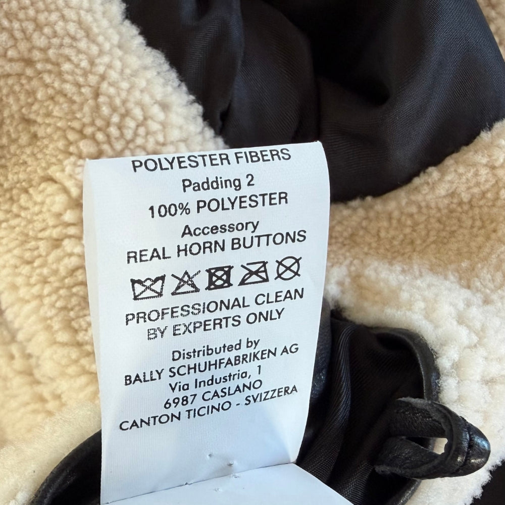 Black Leather Shearling Jacket