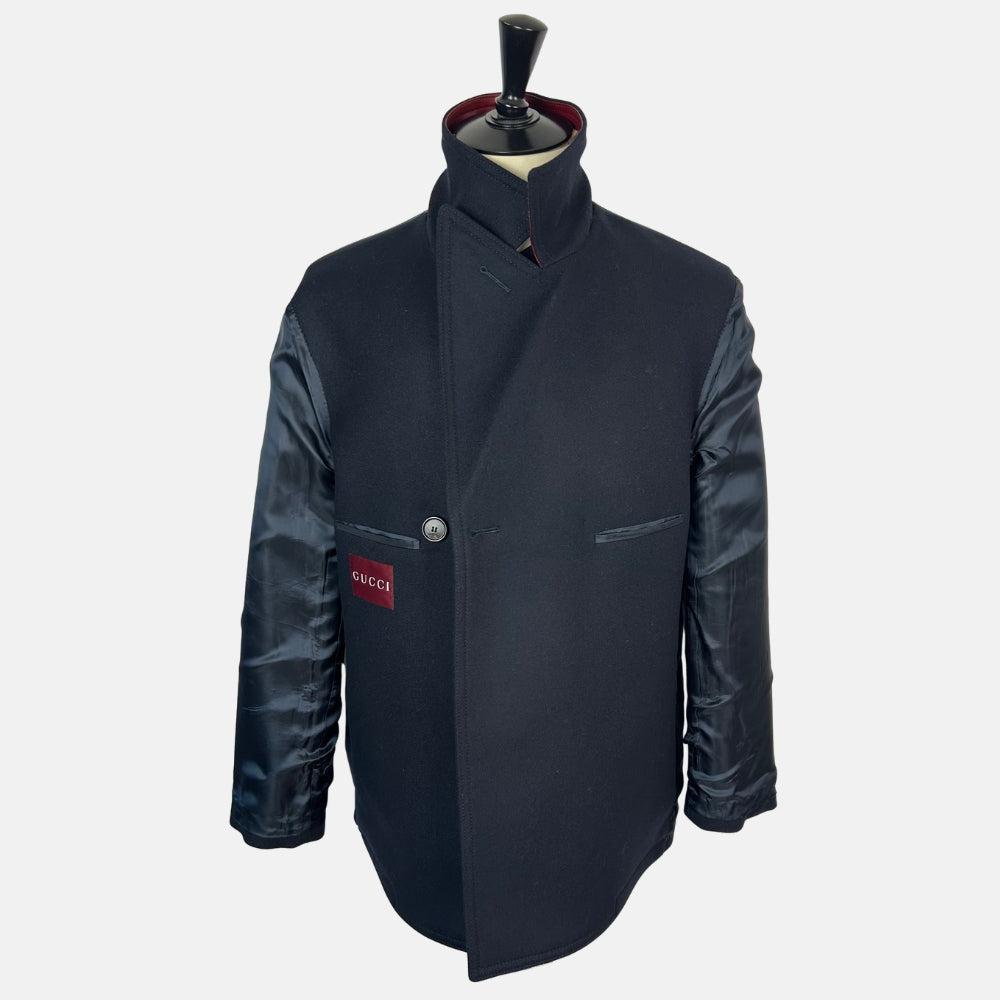 Navy Wool Caban
