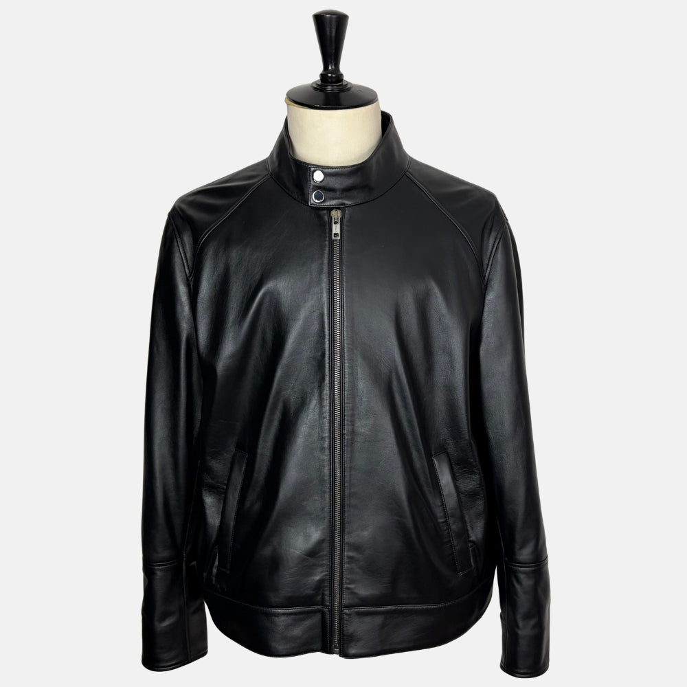 Black Leather Biker Jacket