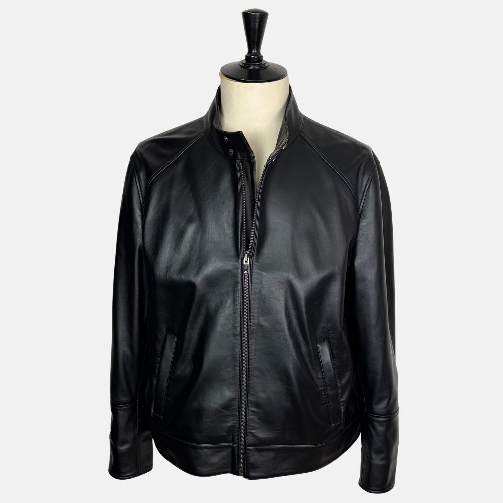 Black Leather Biker Jacket