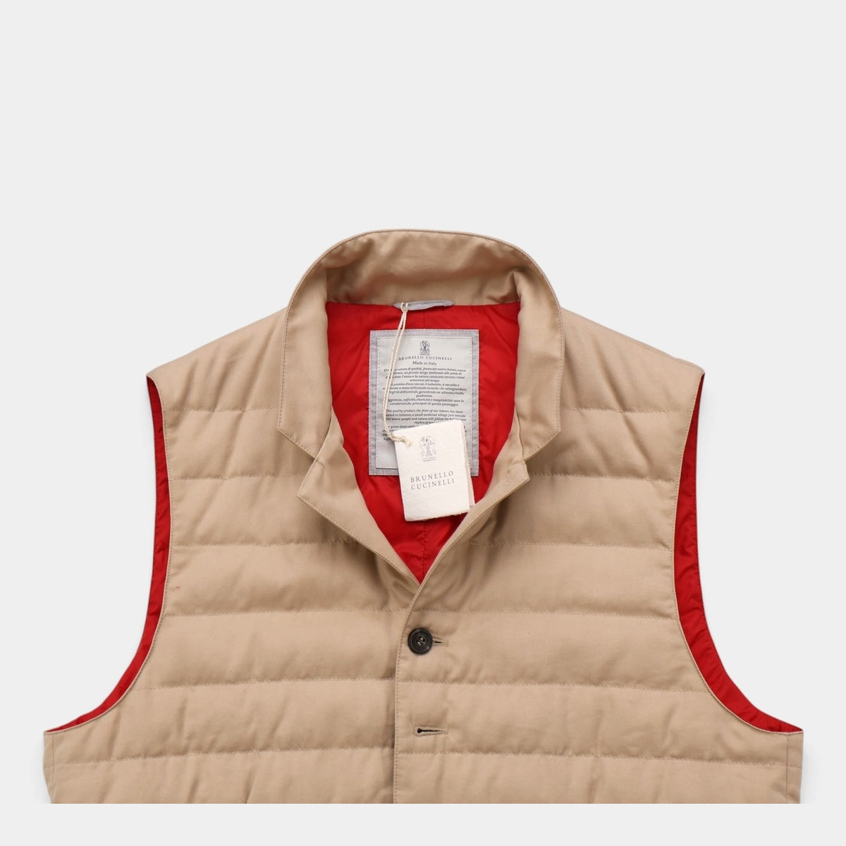 Down Gilet Beige