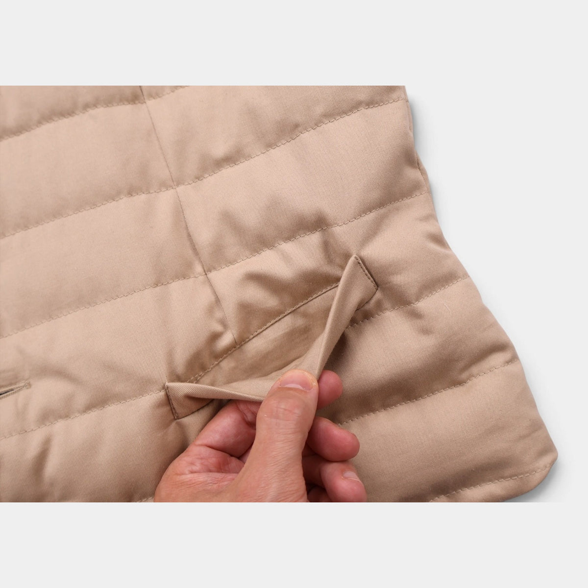 Down Gilet Beige