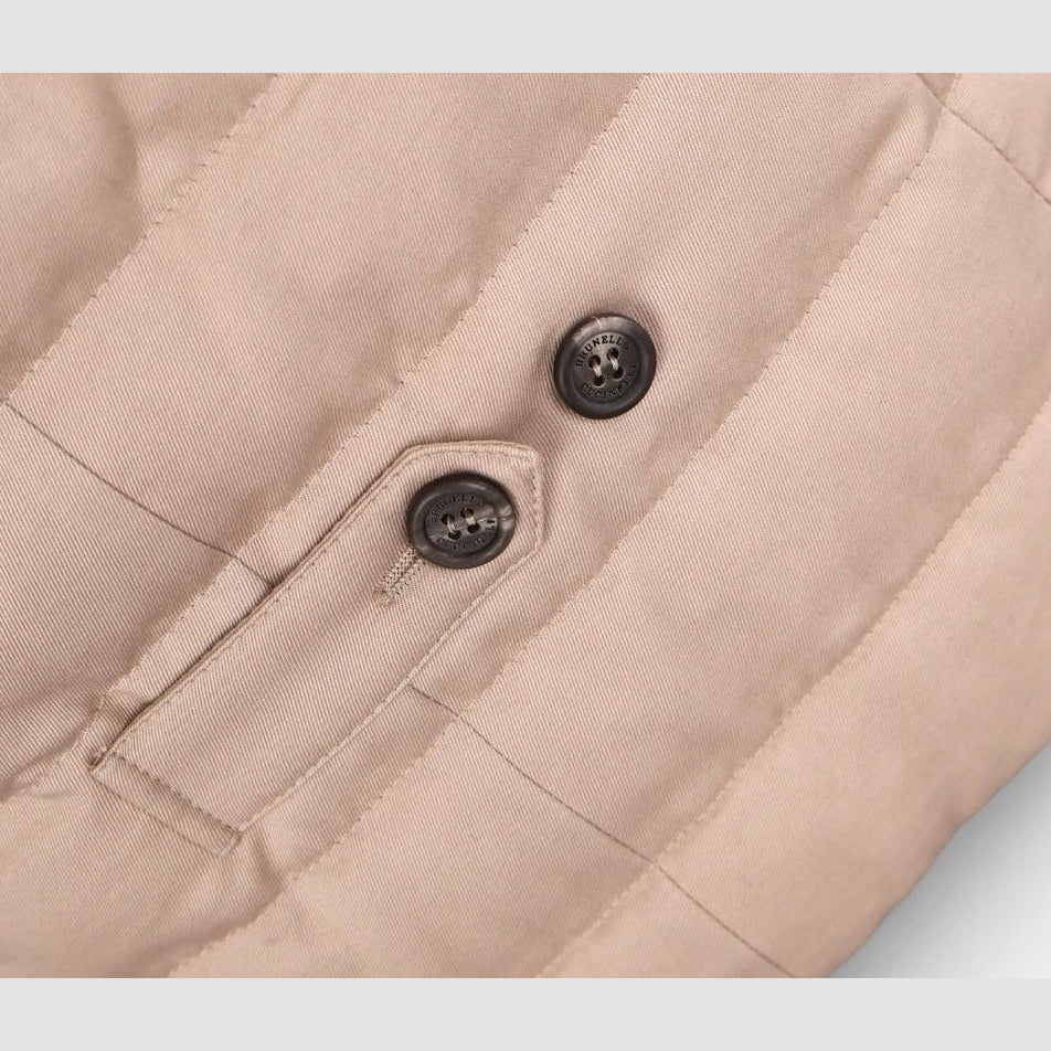 Down Gilet Beige