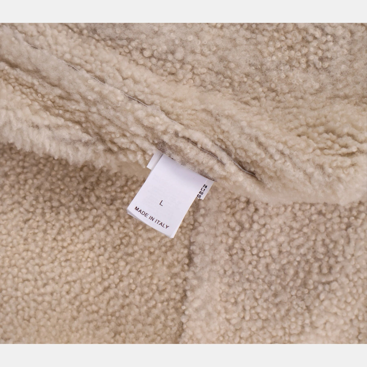 Suede Shearling Bomber Beige