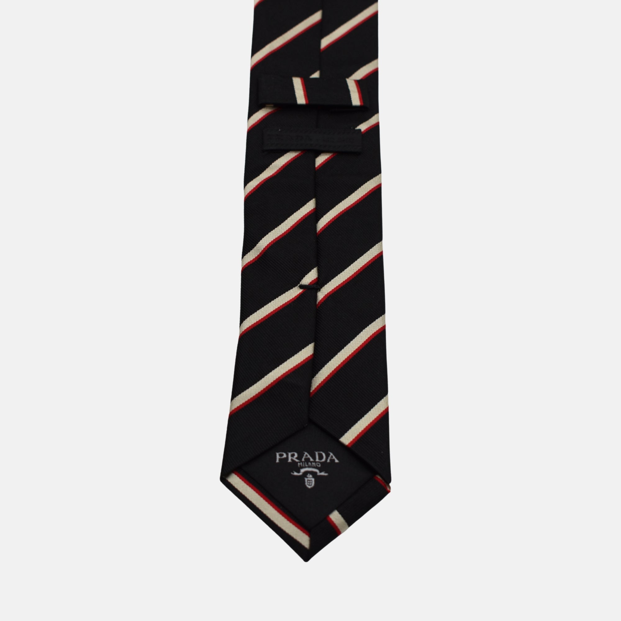 Multicoloured Striped Tie made of Silk
