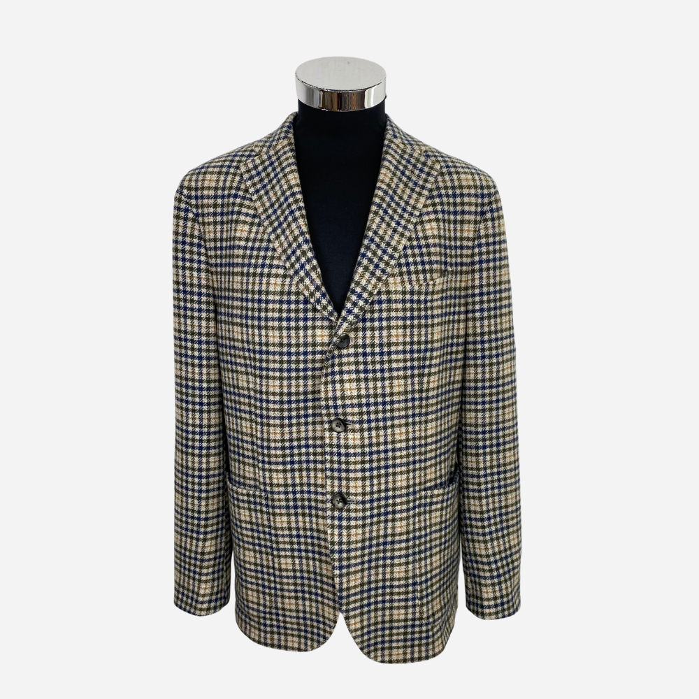 Multicolored Blazer made of Wool/Cashmere (EU 48, 52)