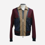 Multicolored Blouson made of Wool/Leather (EU 48)