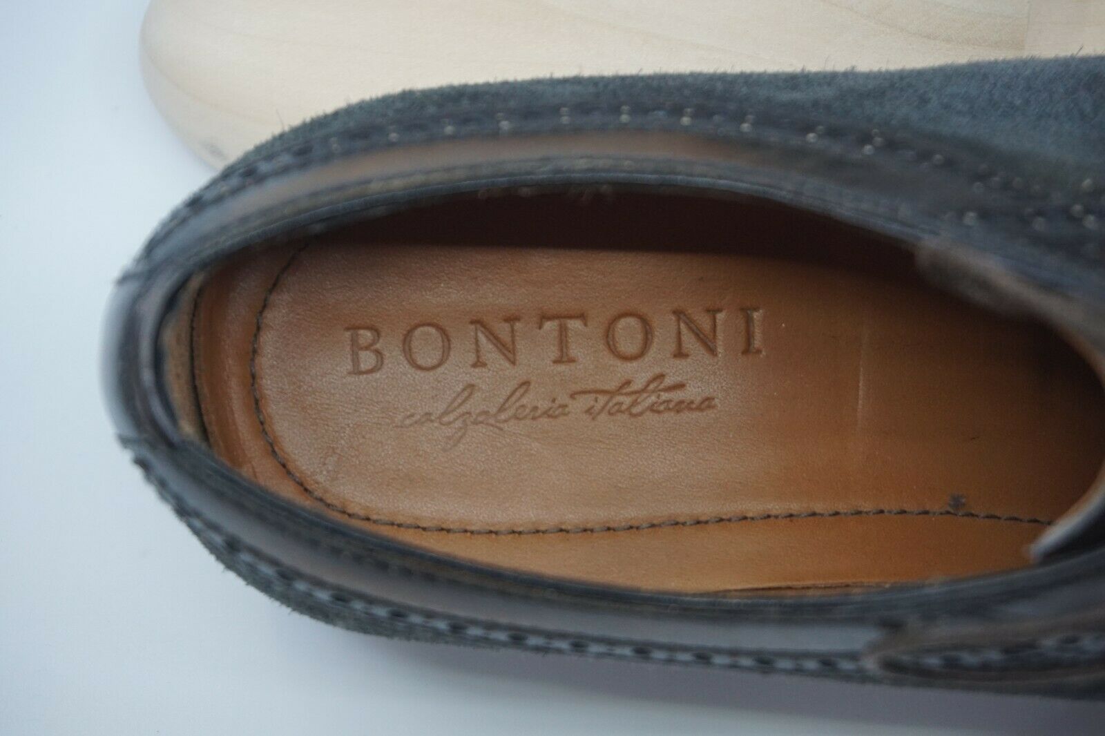 Dark Grey/brown Oxford Shoes made of Leather/Suede (EU 43.5)