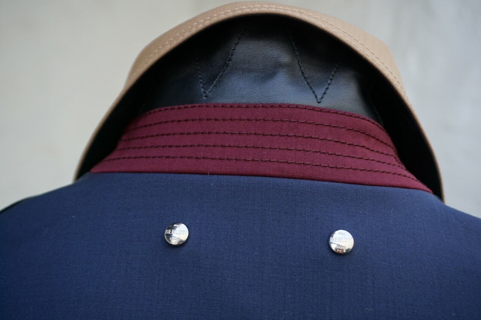 Multicolored Blouson made of Wool/Leather (EU 48)