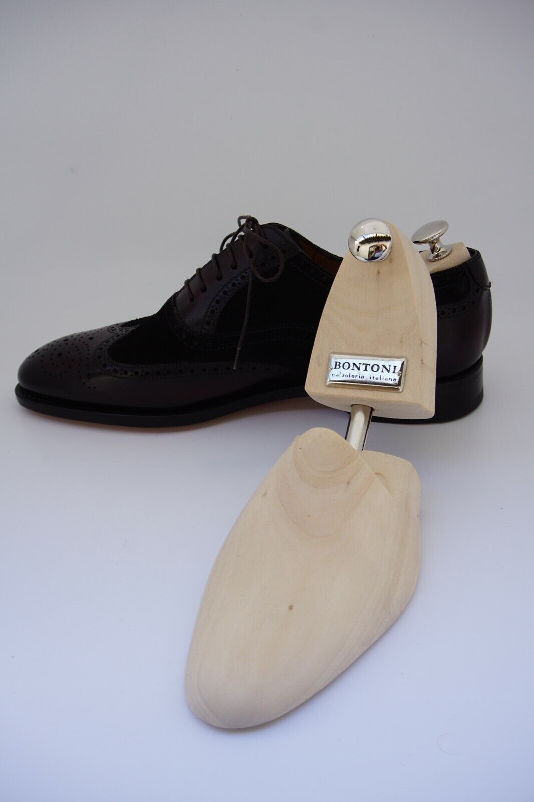 Dark Grey/brown Oxford Shoes made of Leather/Suede (EU 43.5)