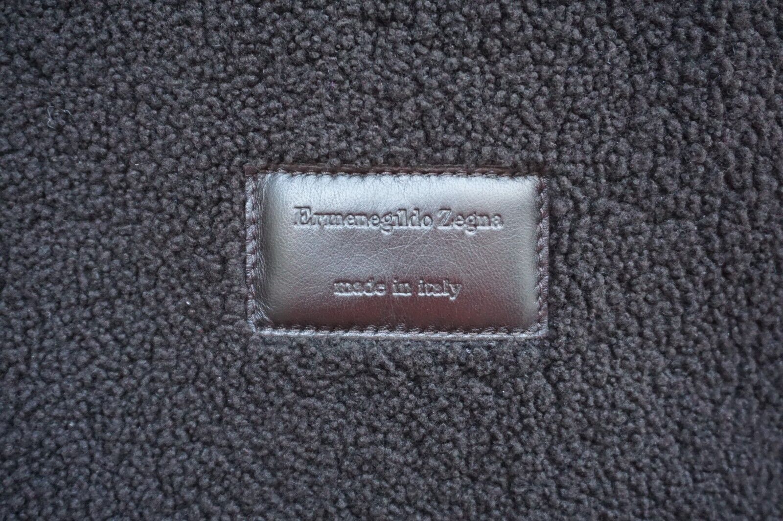 Brown Shearling Jacket made of Leather (EU 52)