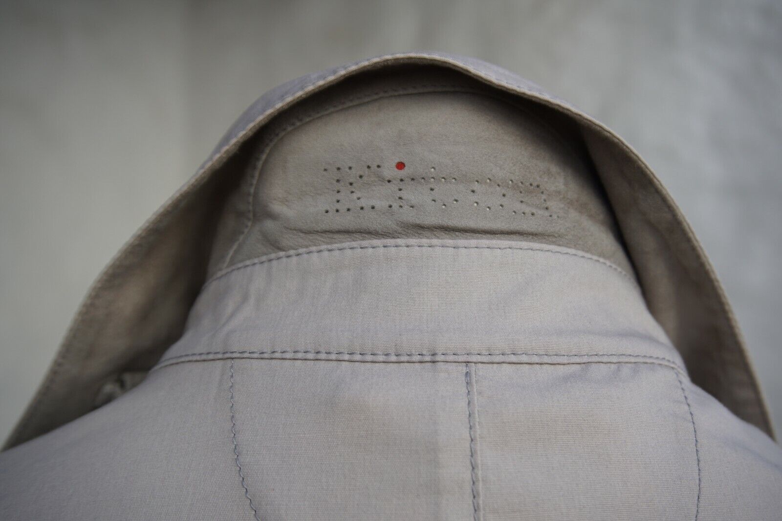 Beige/Light Grey Coat made of Cotton/Wool/Silk (EU 50)