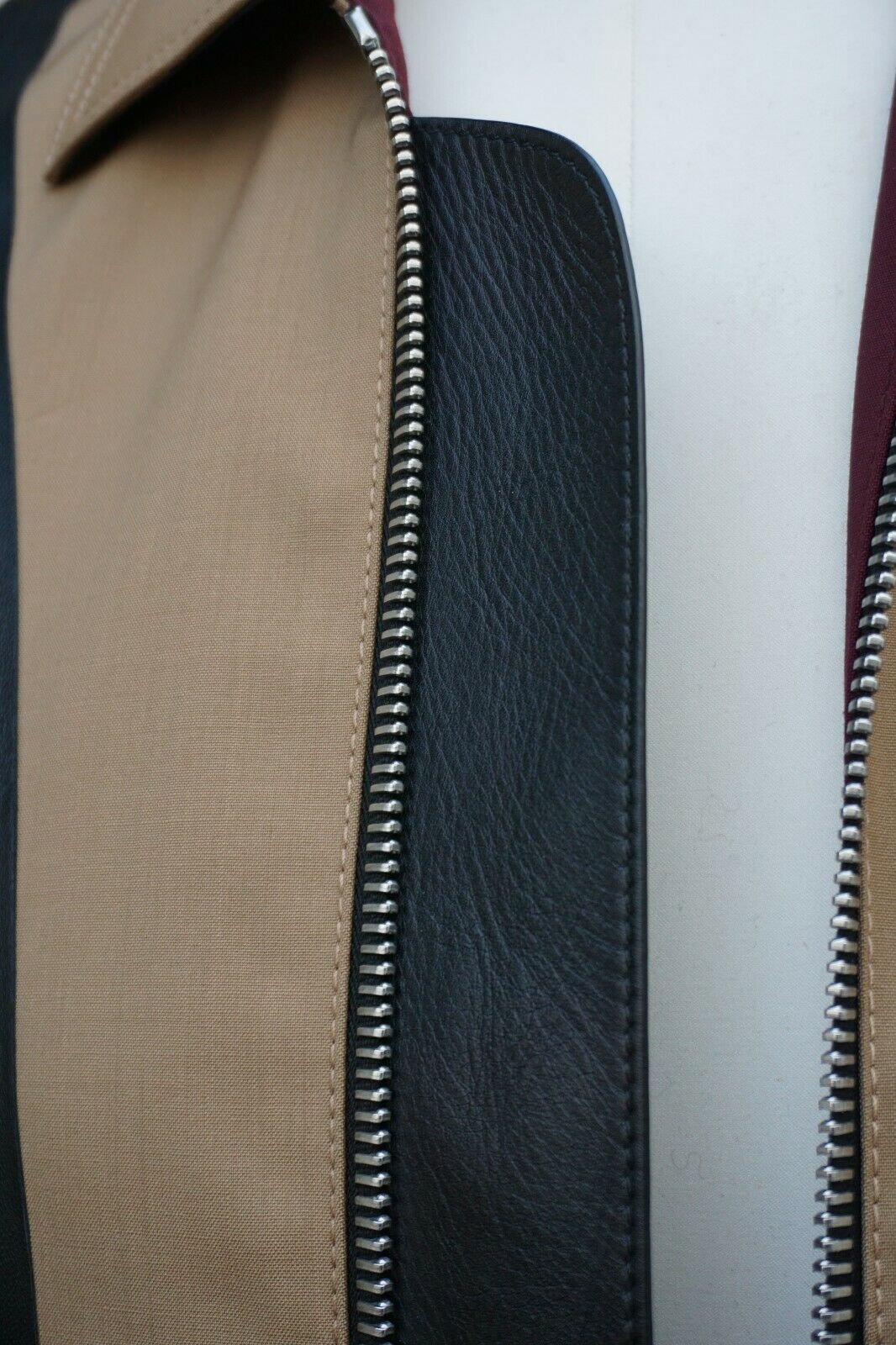 Multicolored Blouson made of Wool/Leather (EU 48)