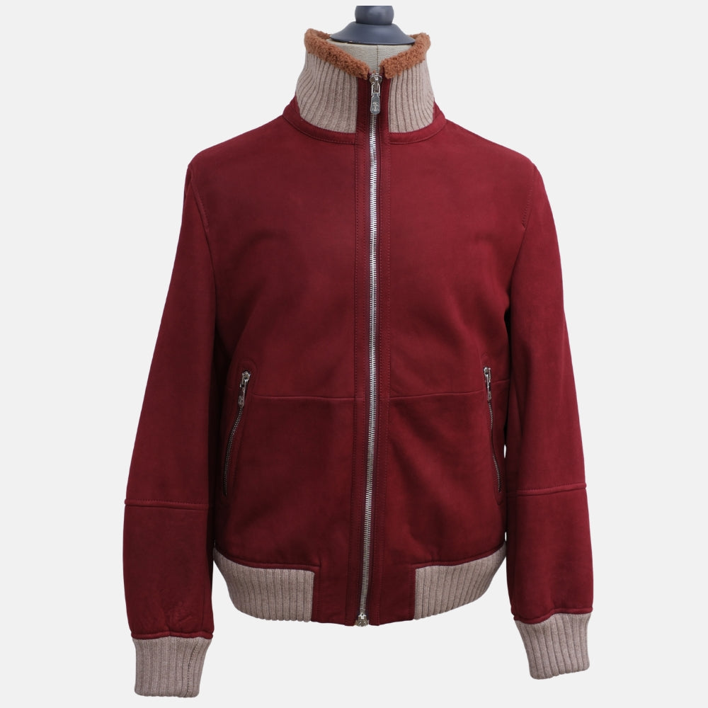 Red Shearling Jacket (M)
