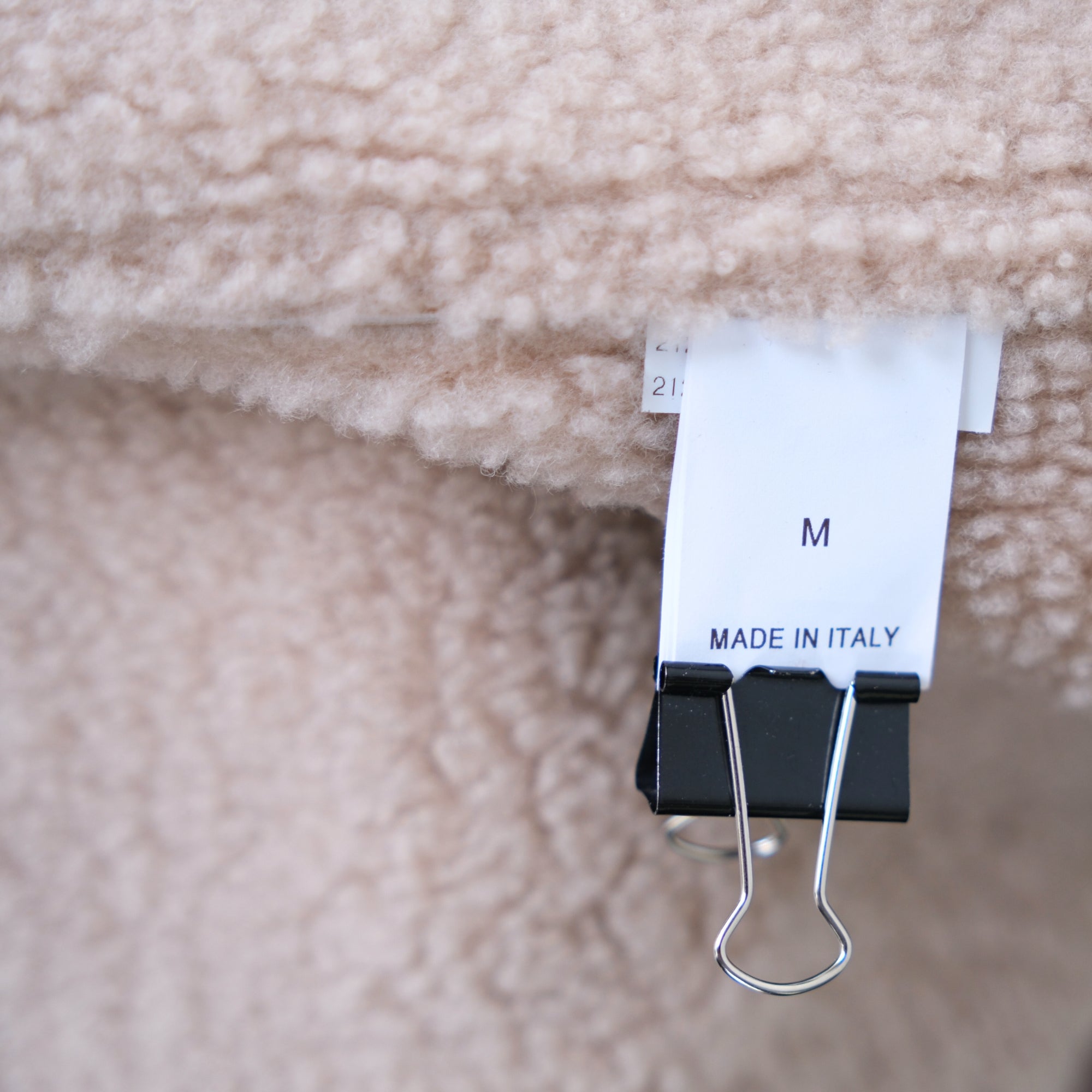 Light Beige Shearling Jacket