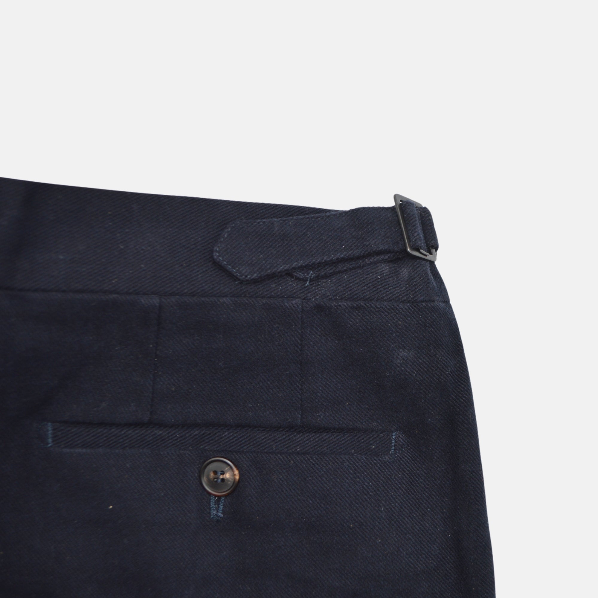 Navy Fine Corduroy Trousers made of Cotton (EU 46)