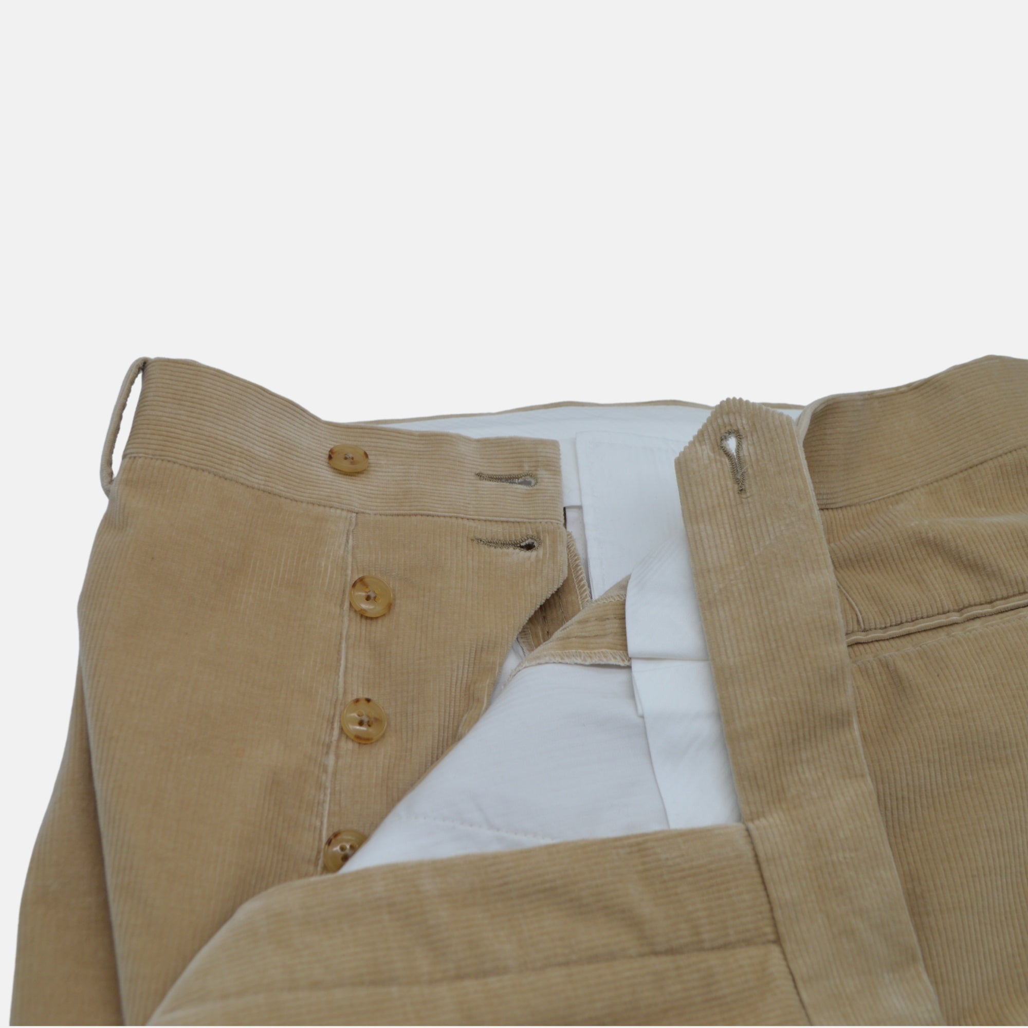 Beige Corduroy Suit made of Cotton (EU 56)