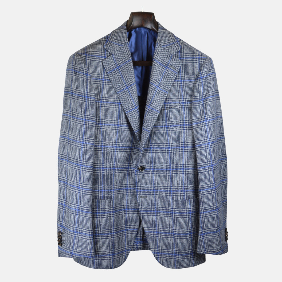Blue/Grey Blazer made of Cashmere (EU 52)