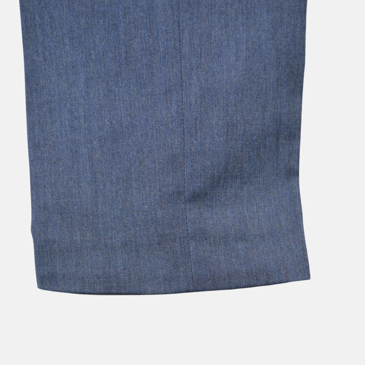 Blaue Melange-Hose aus Schurwolle (EU 50)