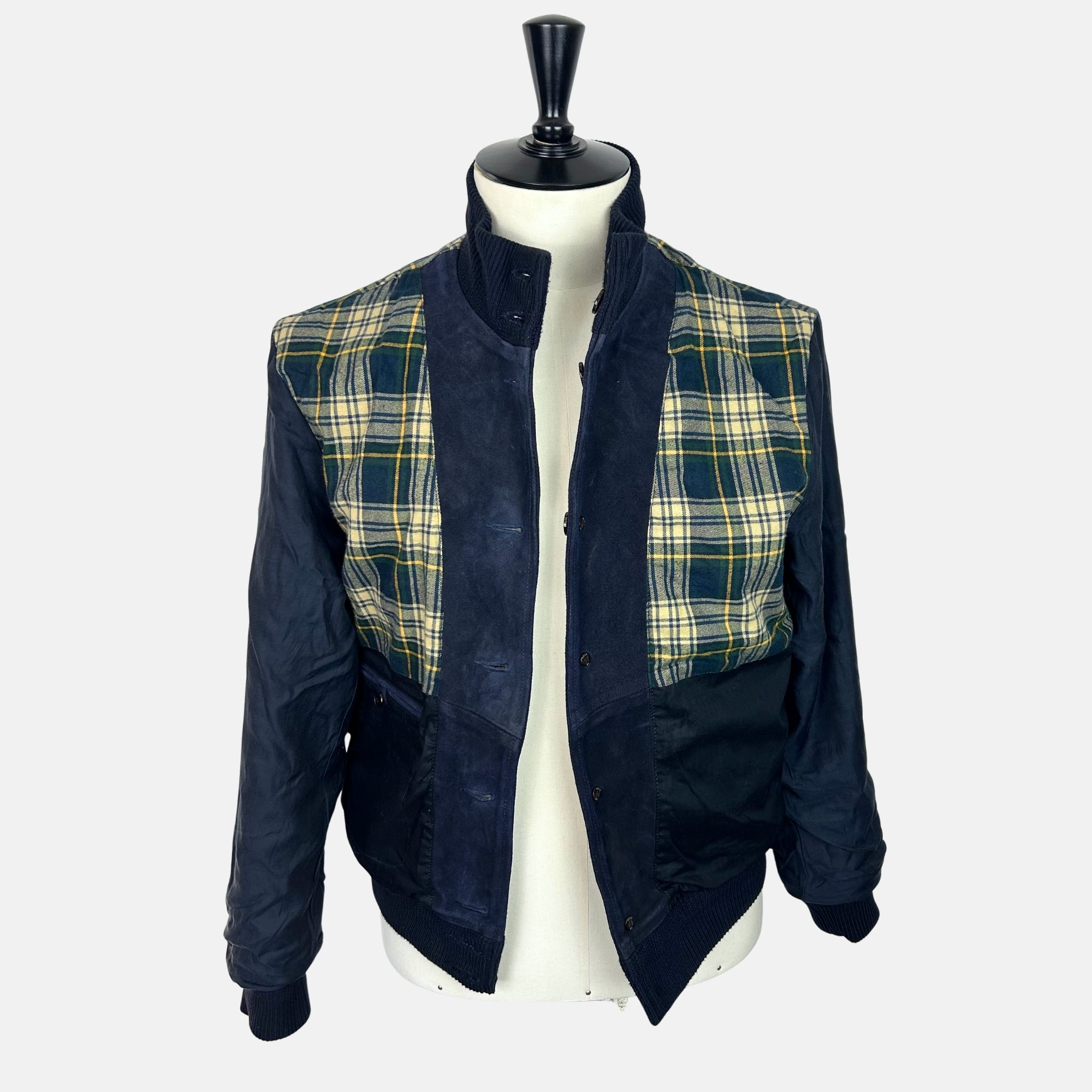 Navy Skeet Jacket made of Suede (S)