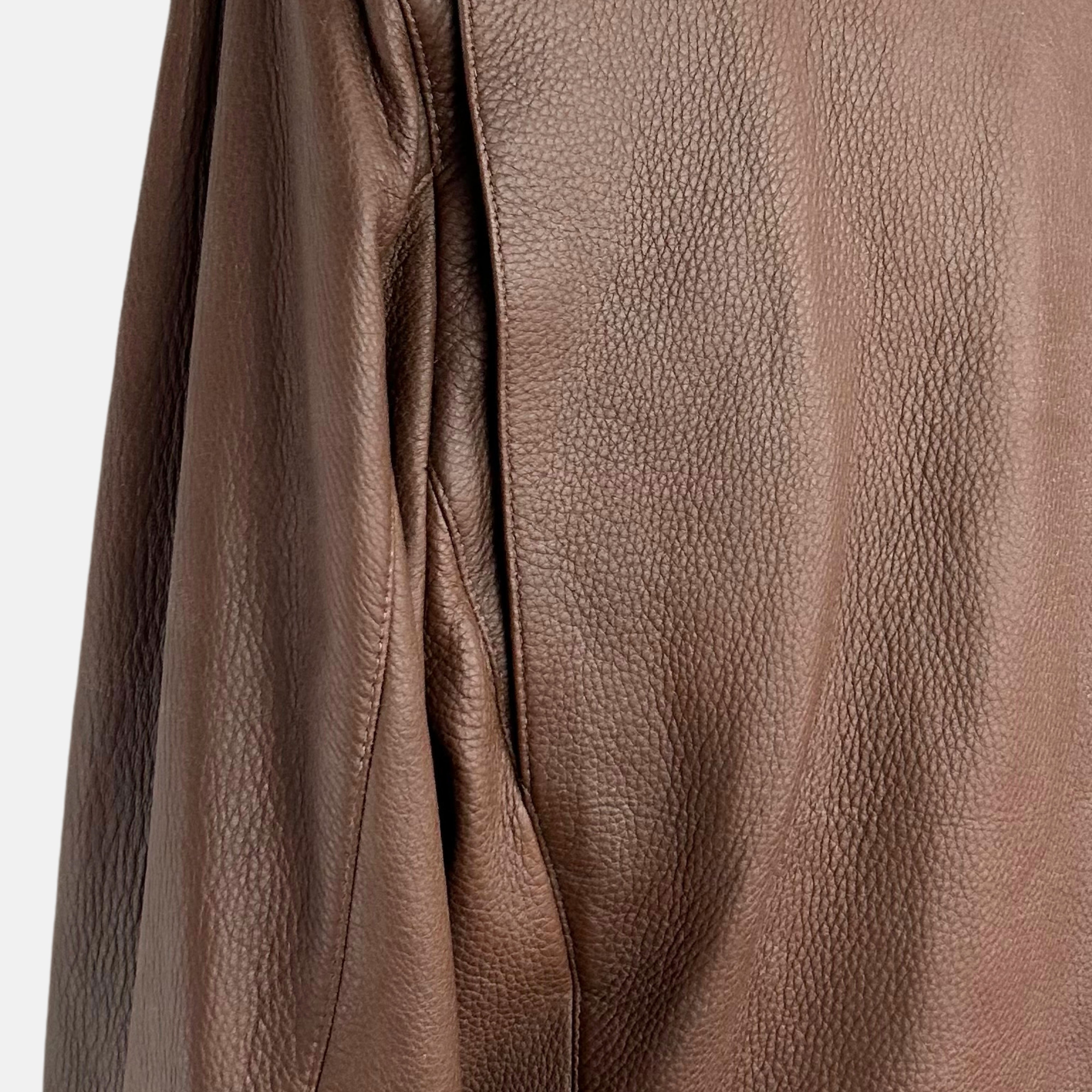 Brown Roadster Jacket made of Leather (XL)