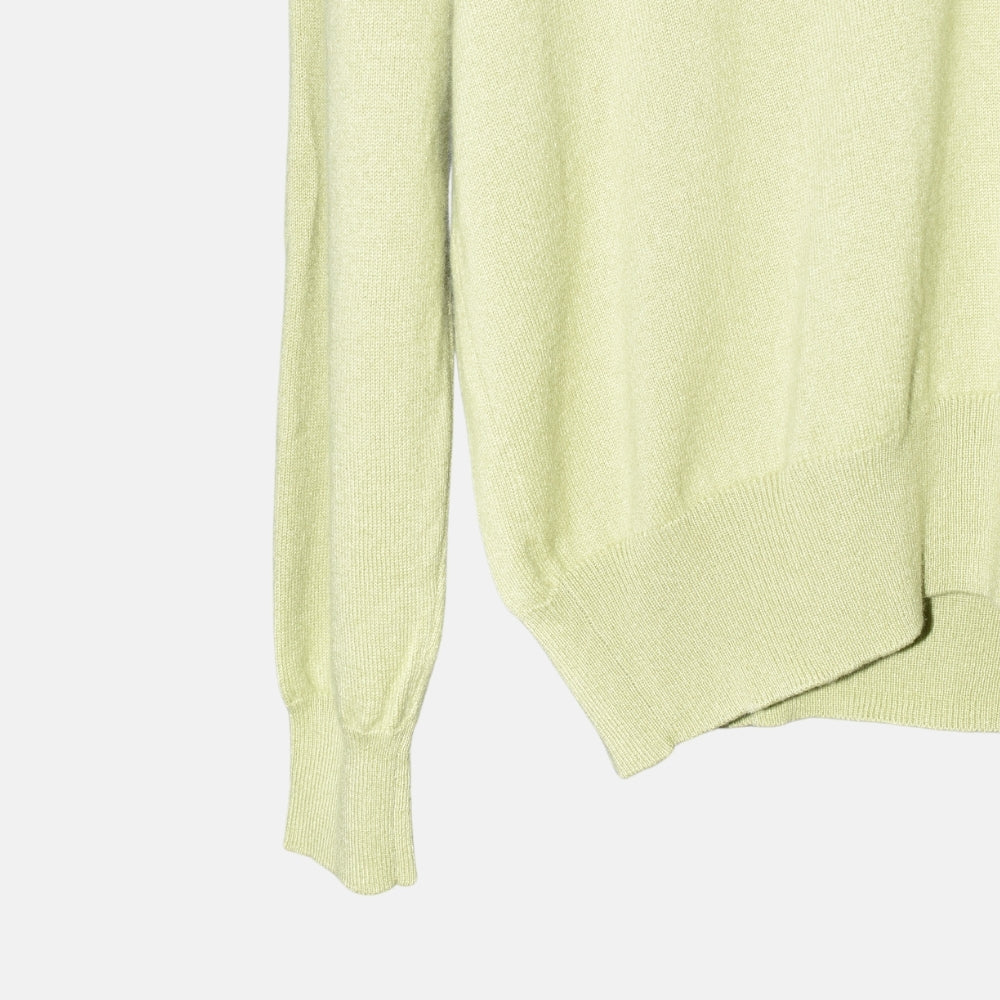 Green V-Neck Cashmere Sweater (EU 52)
