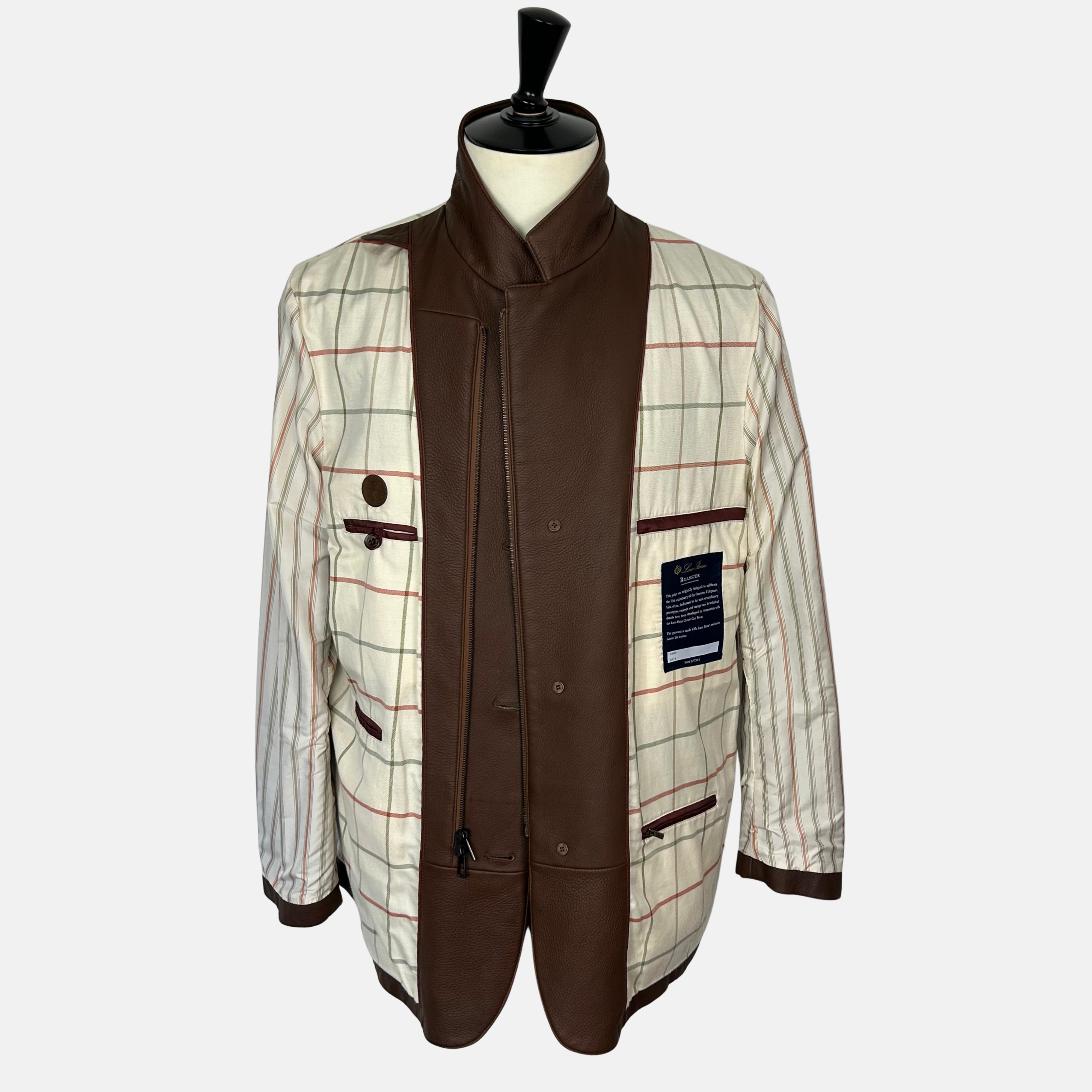 Brown Roadster Jacket made of Leather (XL)