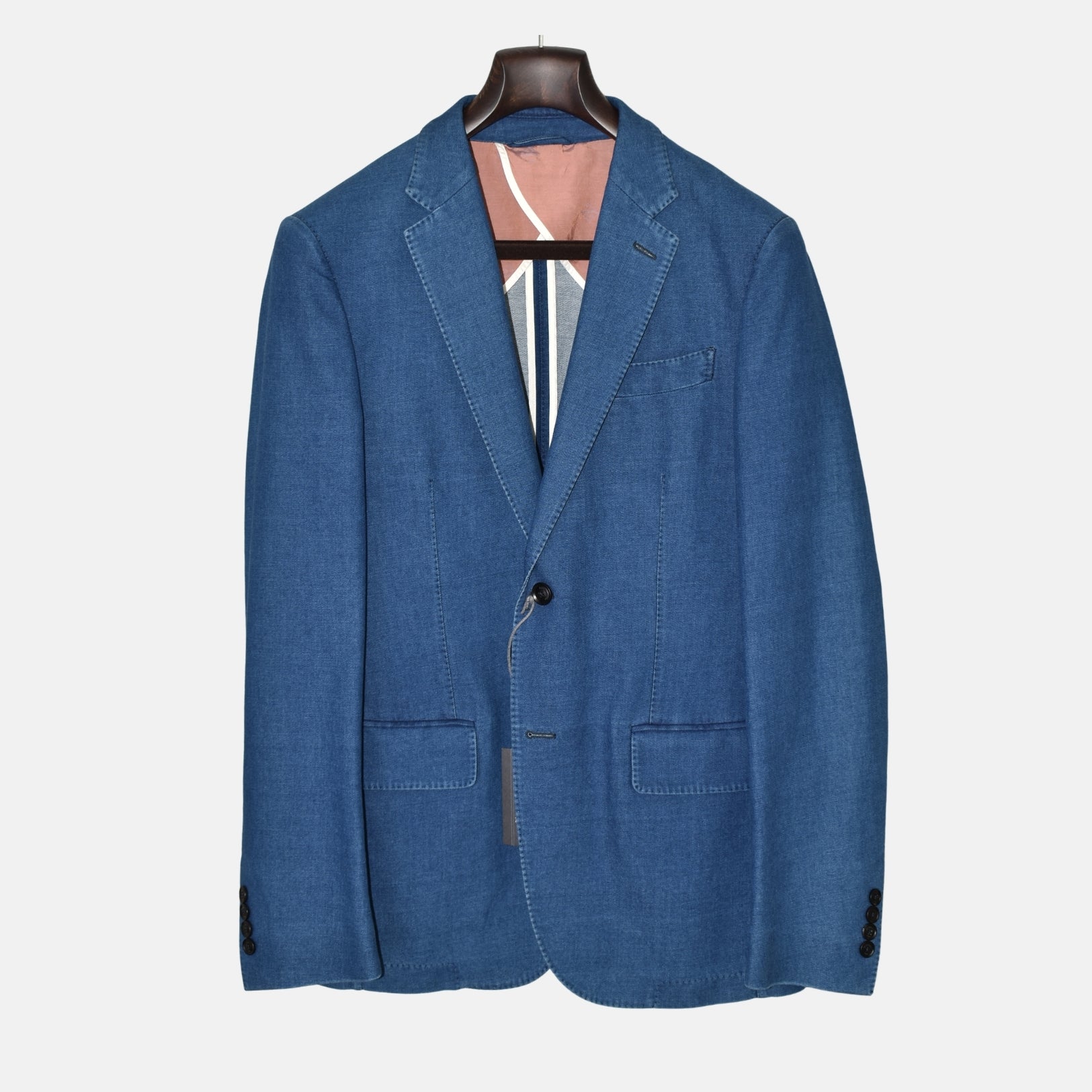 Blue Denim Blazer made of Cotton (EU 50)
