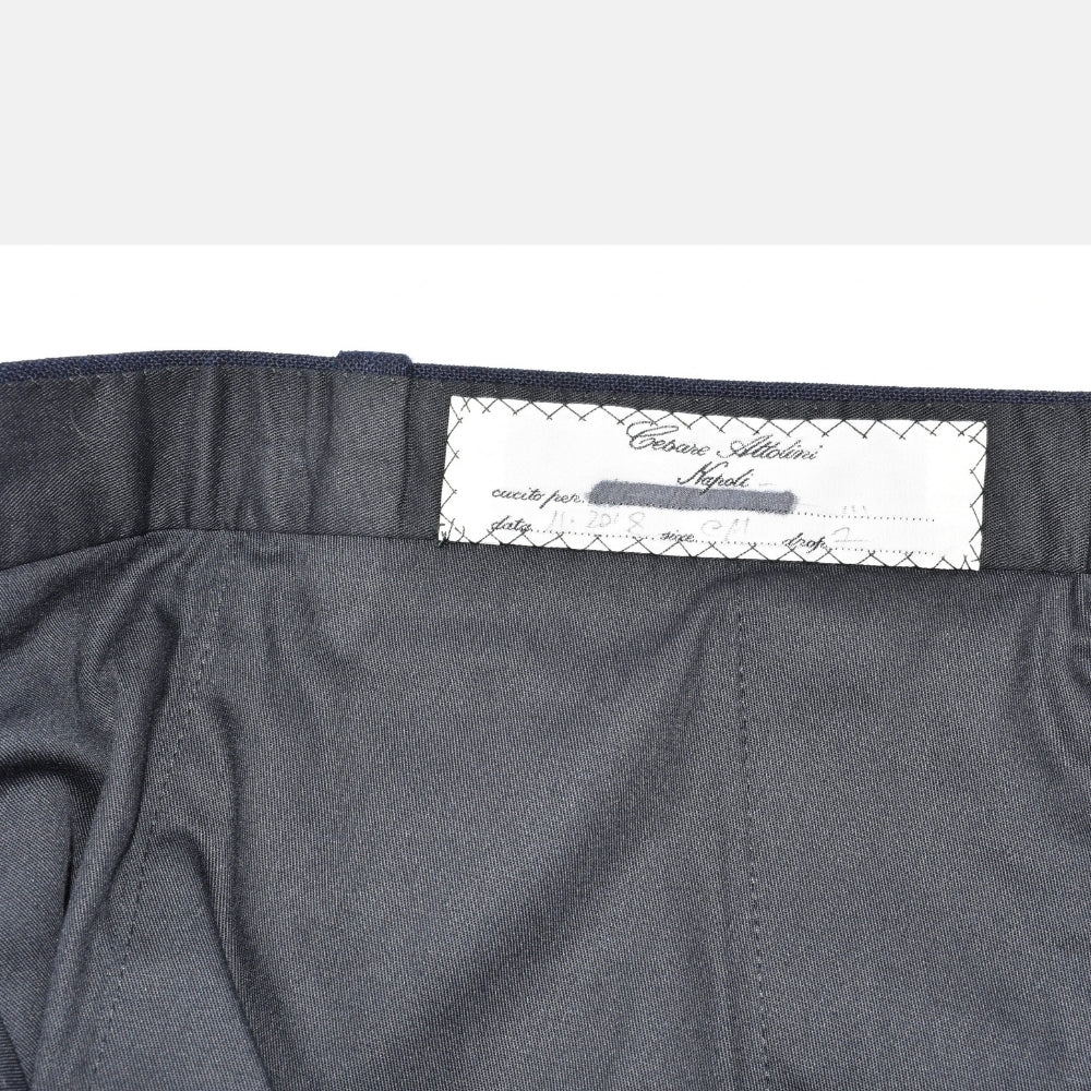 Navy Chalkstripe Suit made of Wool (EU 52)
