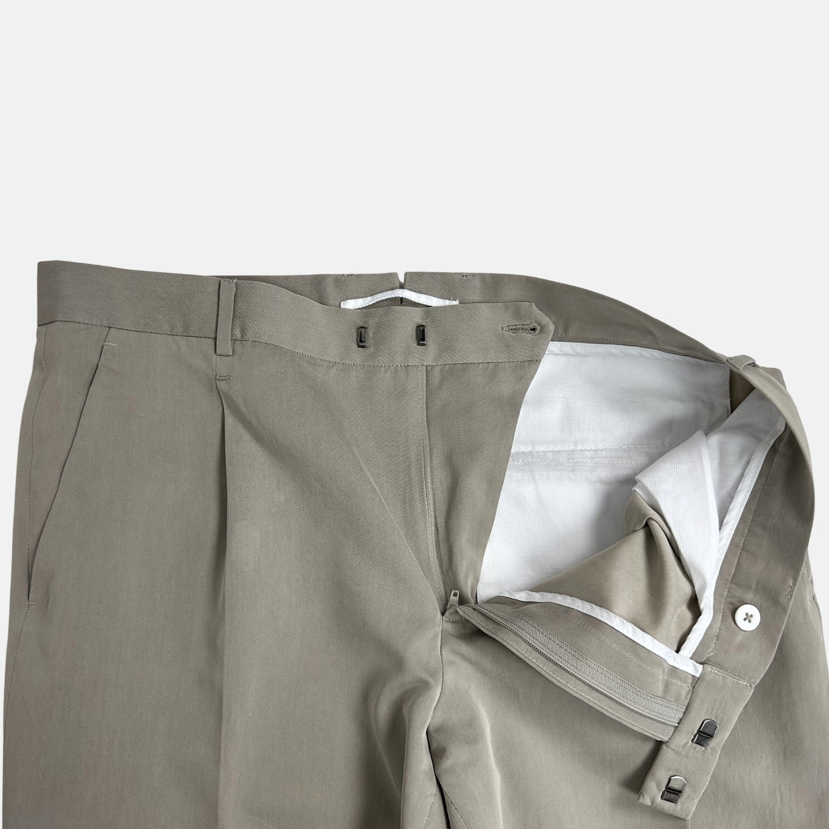 Ecru Suit made of Cotton/Silk (EU 50)