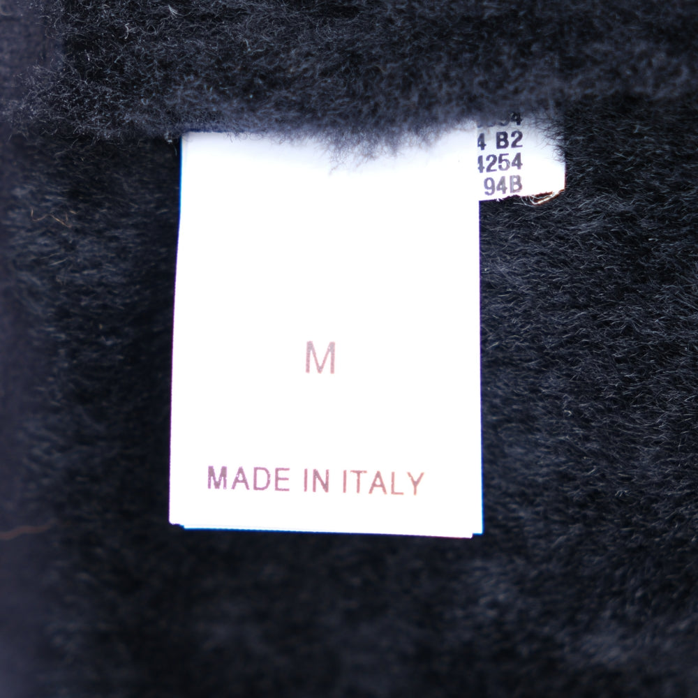 Navy Blue Hooded Shearling Parka (M)