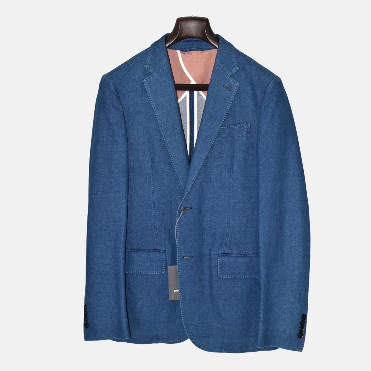 Blue Denim Blazer made of Cotton (EU 50)