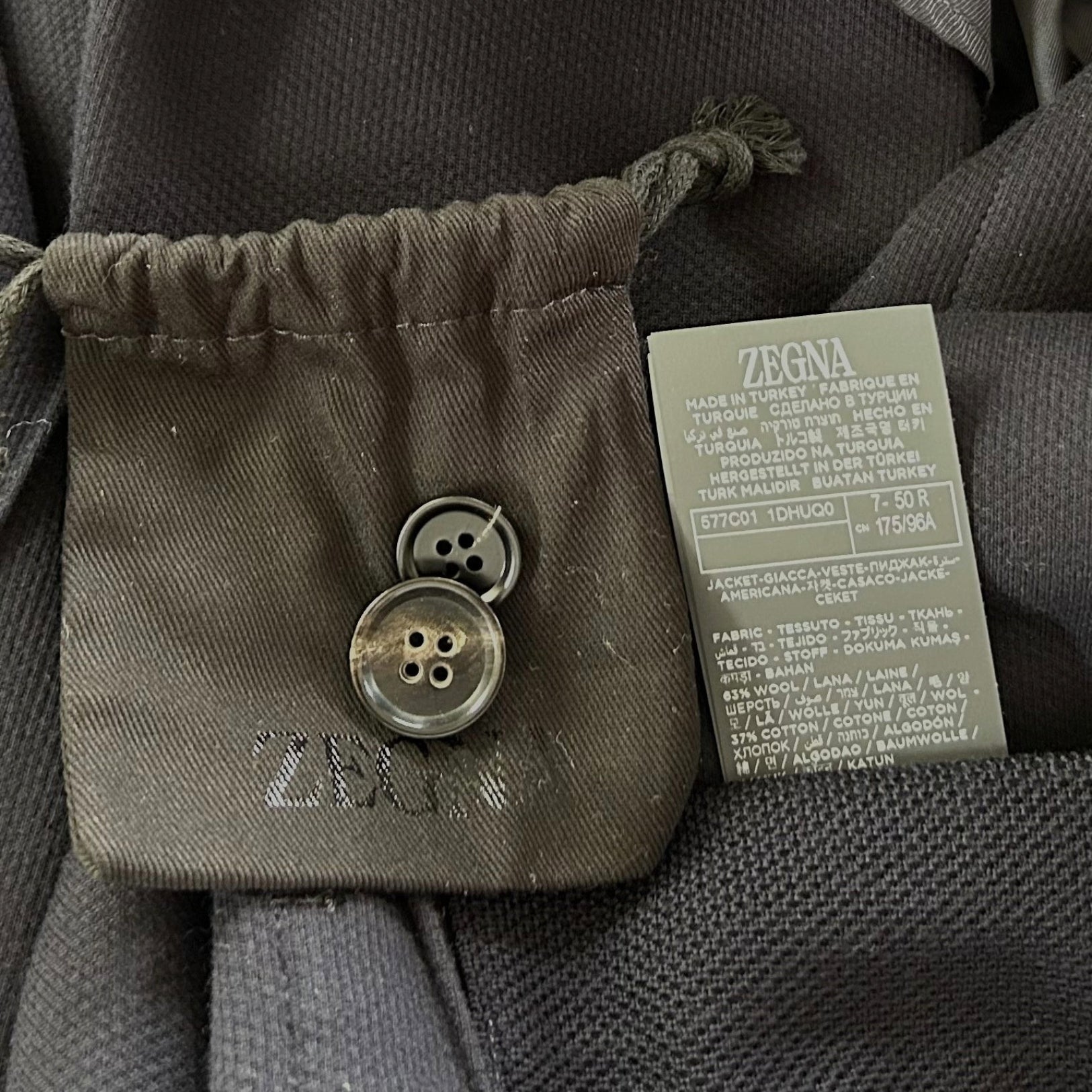 Navy Jacket made of Wool/Cotton (EU 50)
